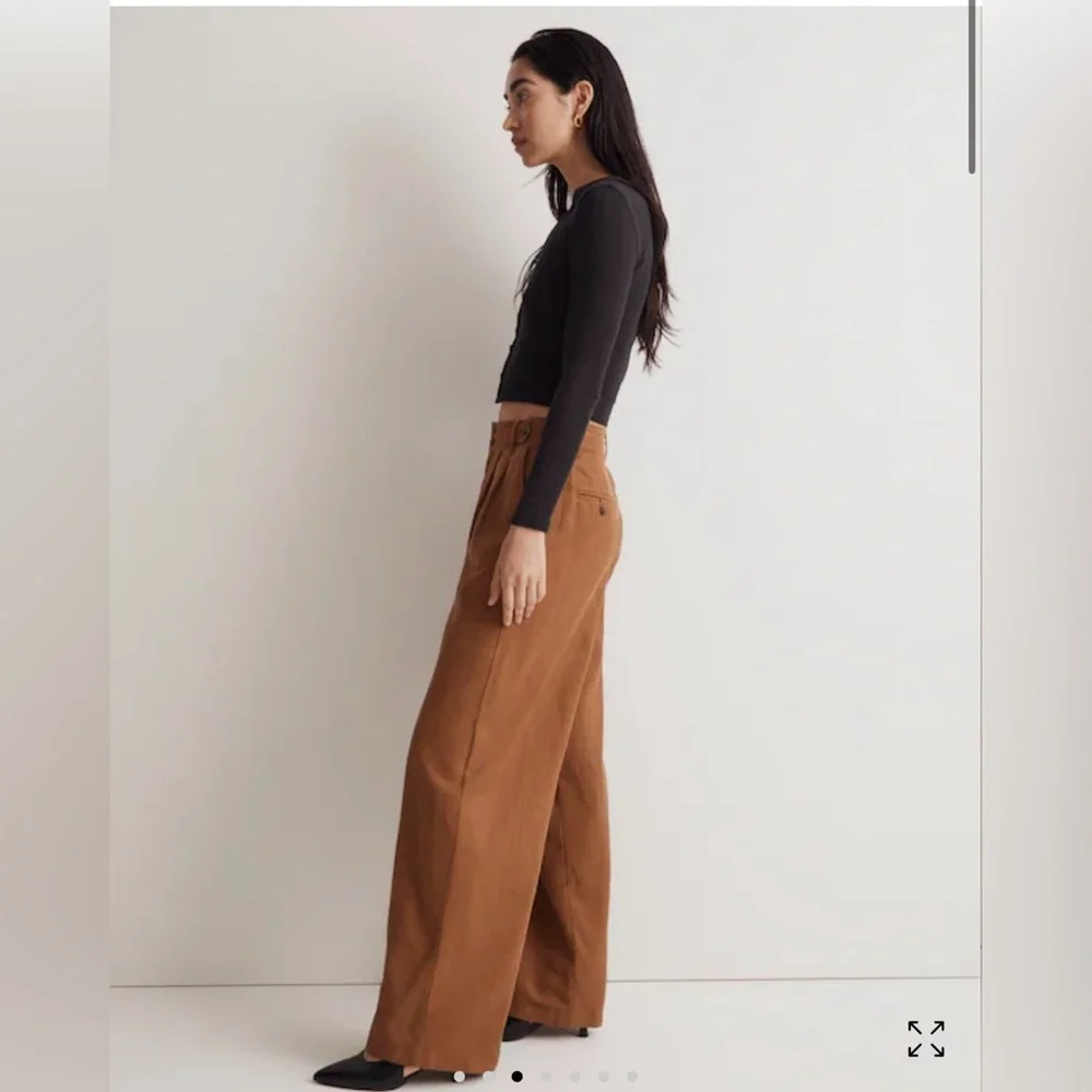 Madewell Harlow Wide-Leg Pant, sz 2 tall - Picture 2 of 10